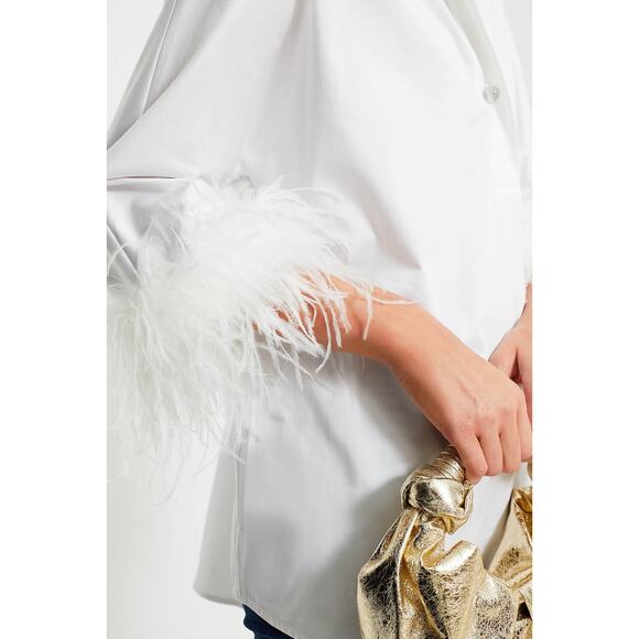 Tuckernuck White Feather Willow Blouse NWT size XS - Picture 5 of 11